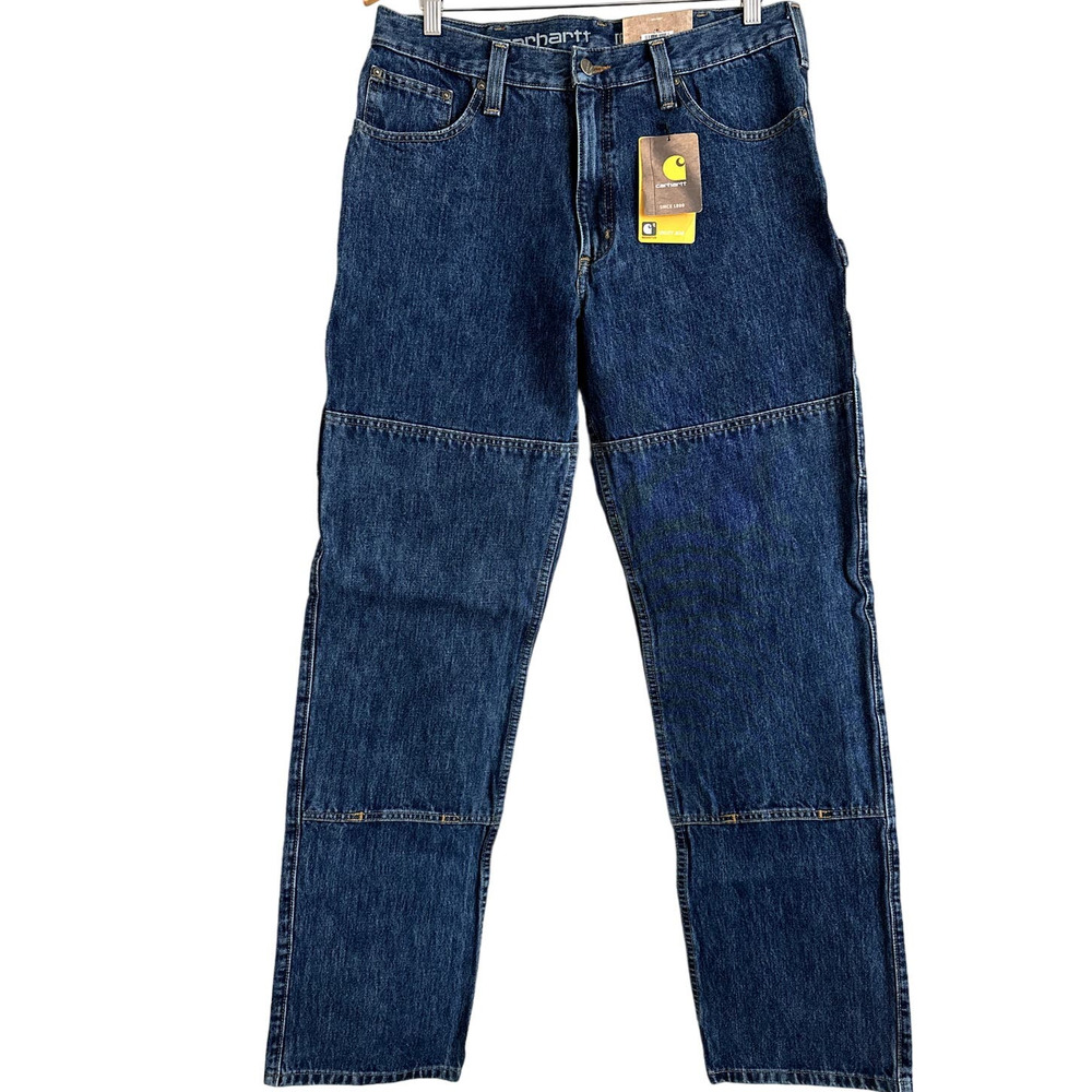 Carhartt Rugged Flex Relaxed Fit Utility Double Front Jean 33x34-NWT